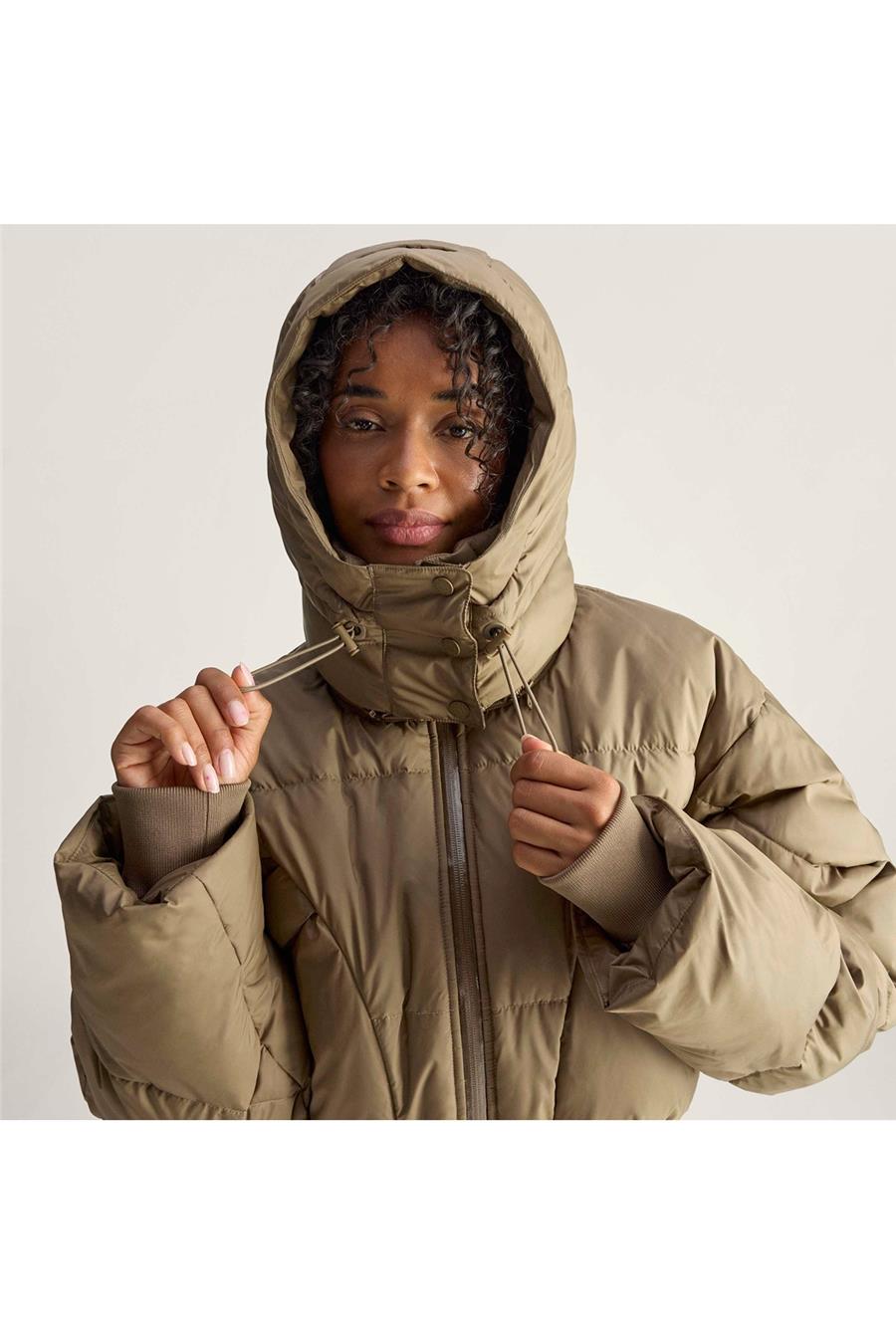 adidas Kadın  Kahverengi  Mont aSMC CROP PUF JM3652