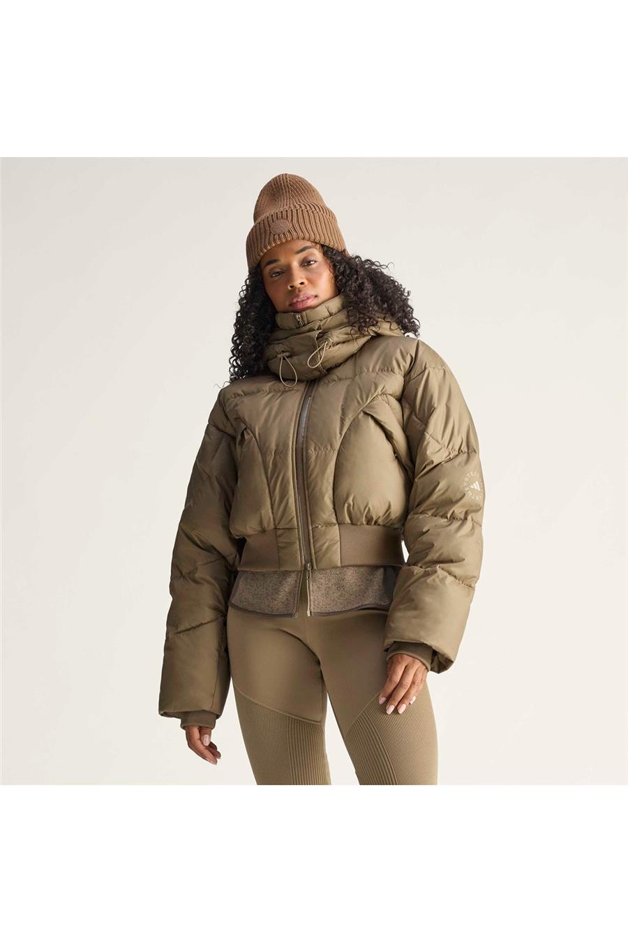 adidas Kadın  Kahverengi  Mont aSMC CROP PUF JM3652