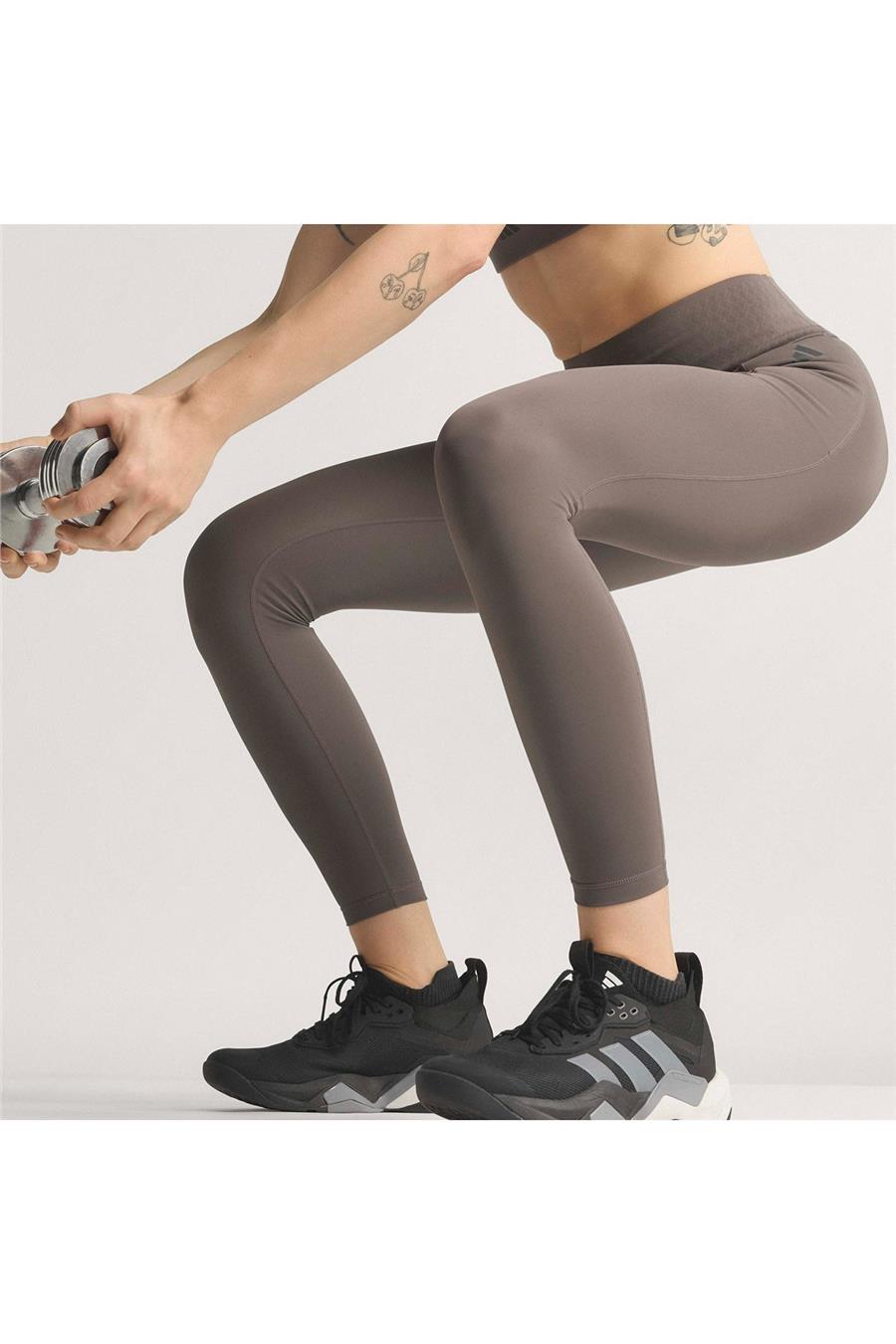 adidas Kadın  Kahverengi  Tayt OPT PL 7/8 L JZ1269