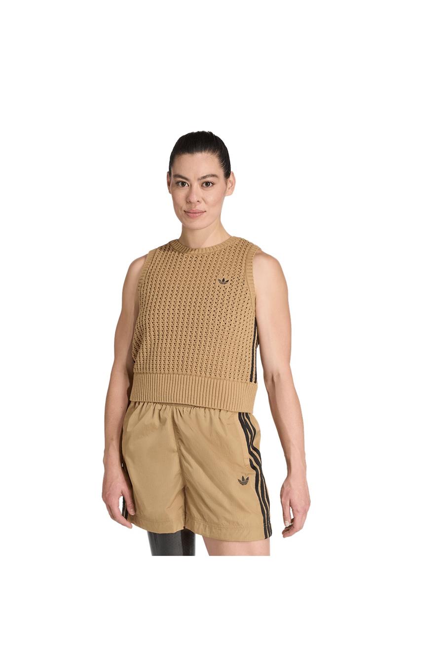 adidas Kadın  Kahverengi  Yelek KNITTED VEST JW4994