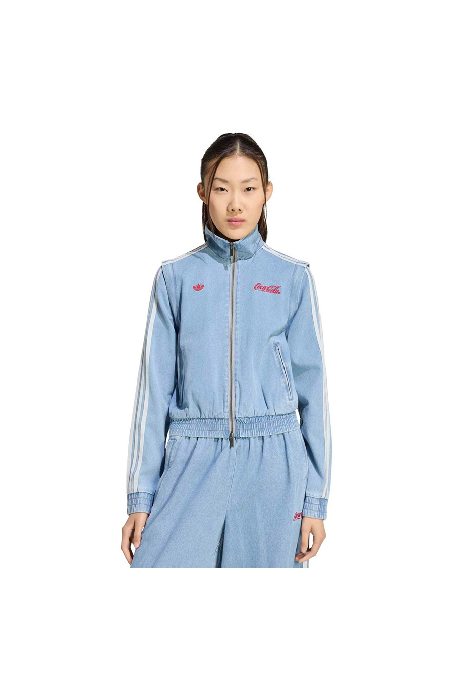 adidas Kadın  Mavi  Ceket FIREBIRD REG TT KY7548