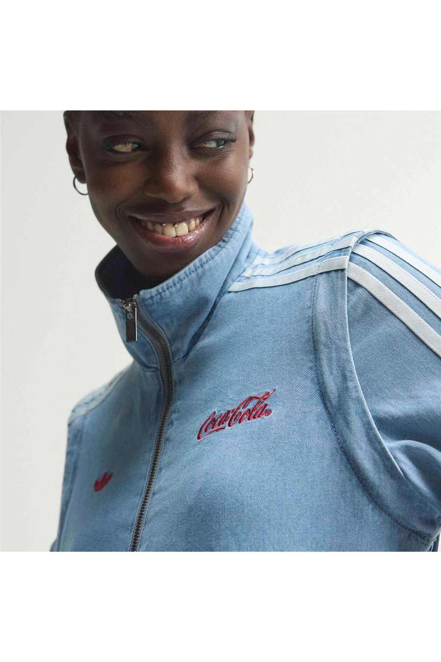 adidas Kadın  Mavi  Ceket FIREBIRD REG TT KY7548