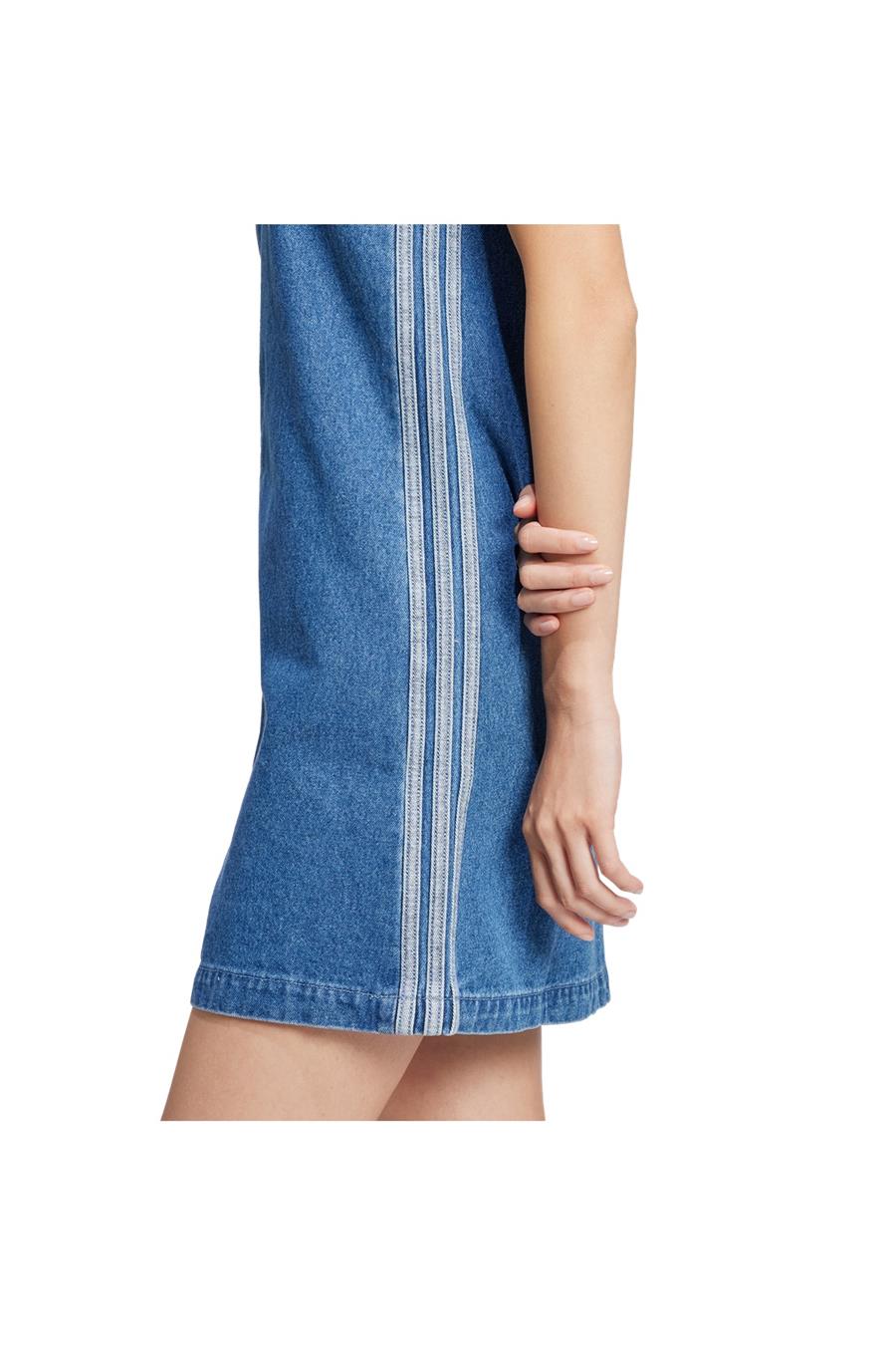 adidas Kadın  Mavi  Elbise DENIM 3S DRESS JD2580