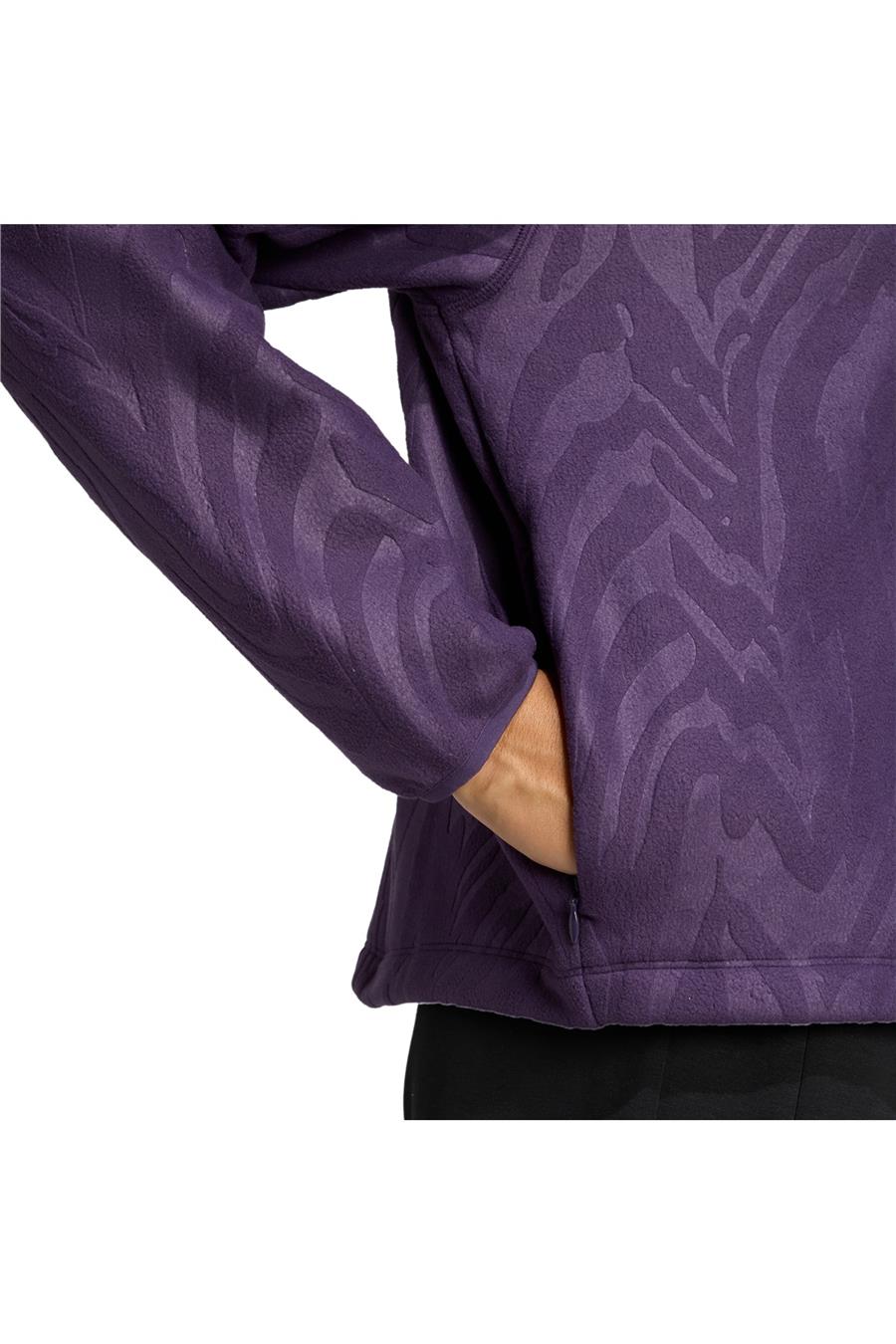 adidas  Kadın Mor  Ceket AOP POLARFLEECE JX7402