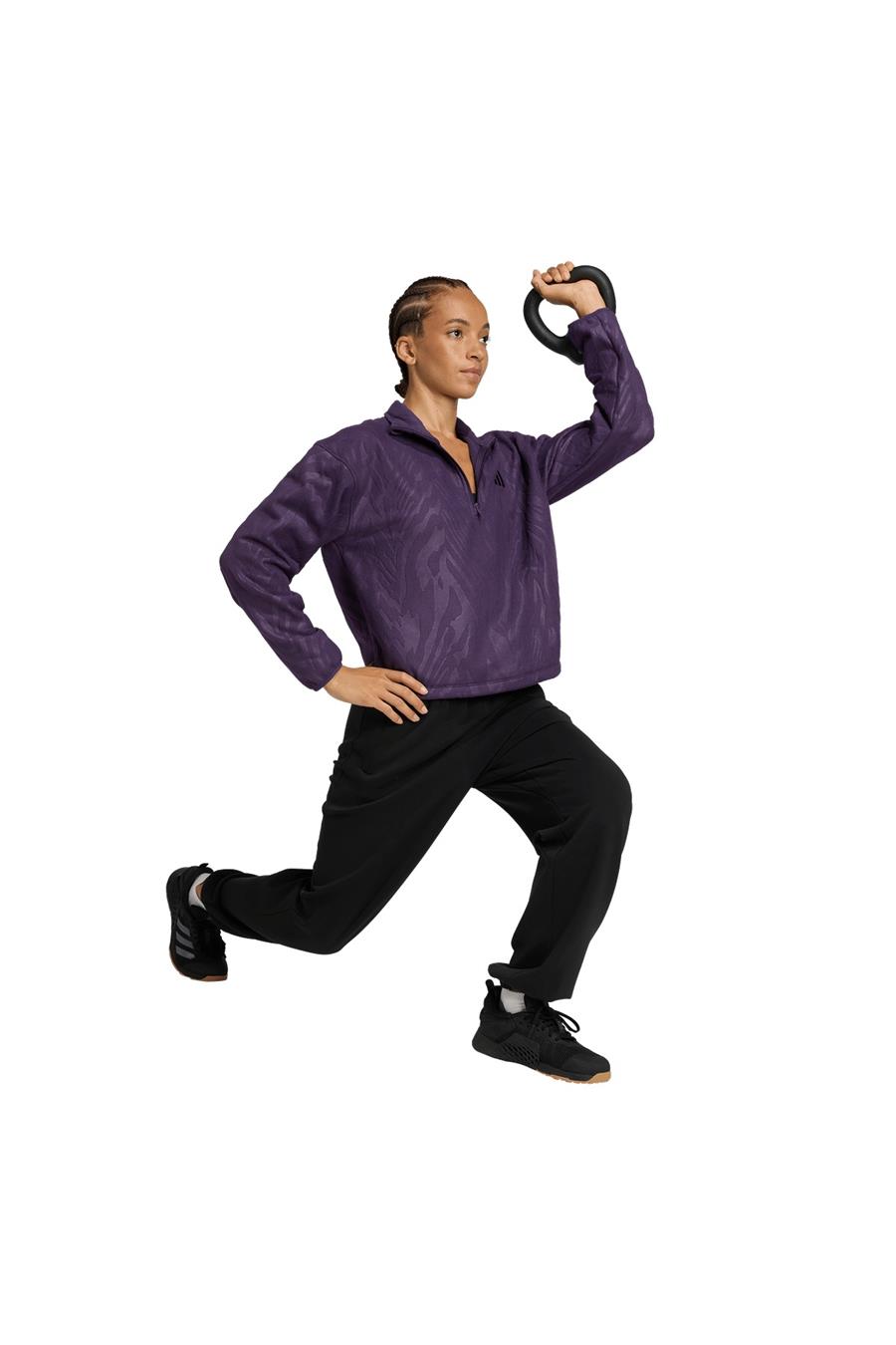 adidas  Kadın Mor  Ceket AOP POLARFLEECE JX7402