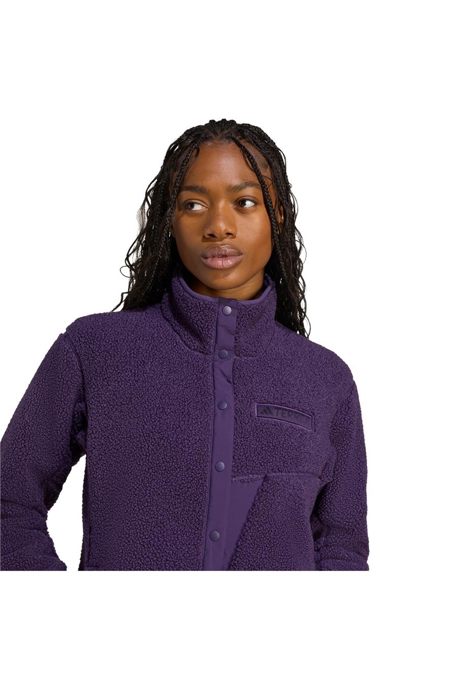 adidas Kadın Mor Ceket W XPL PILE SNAP JN0930