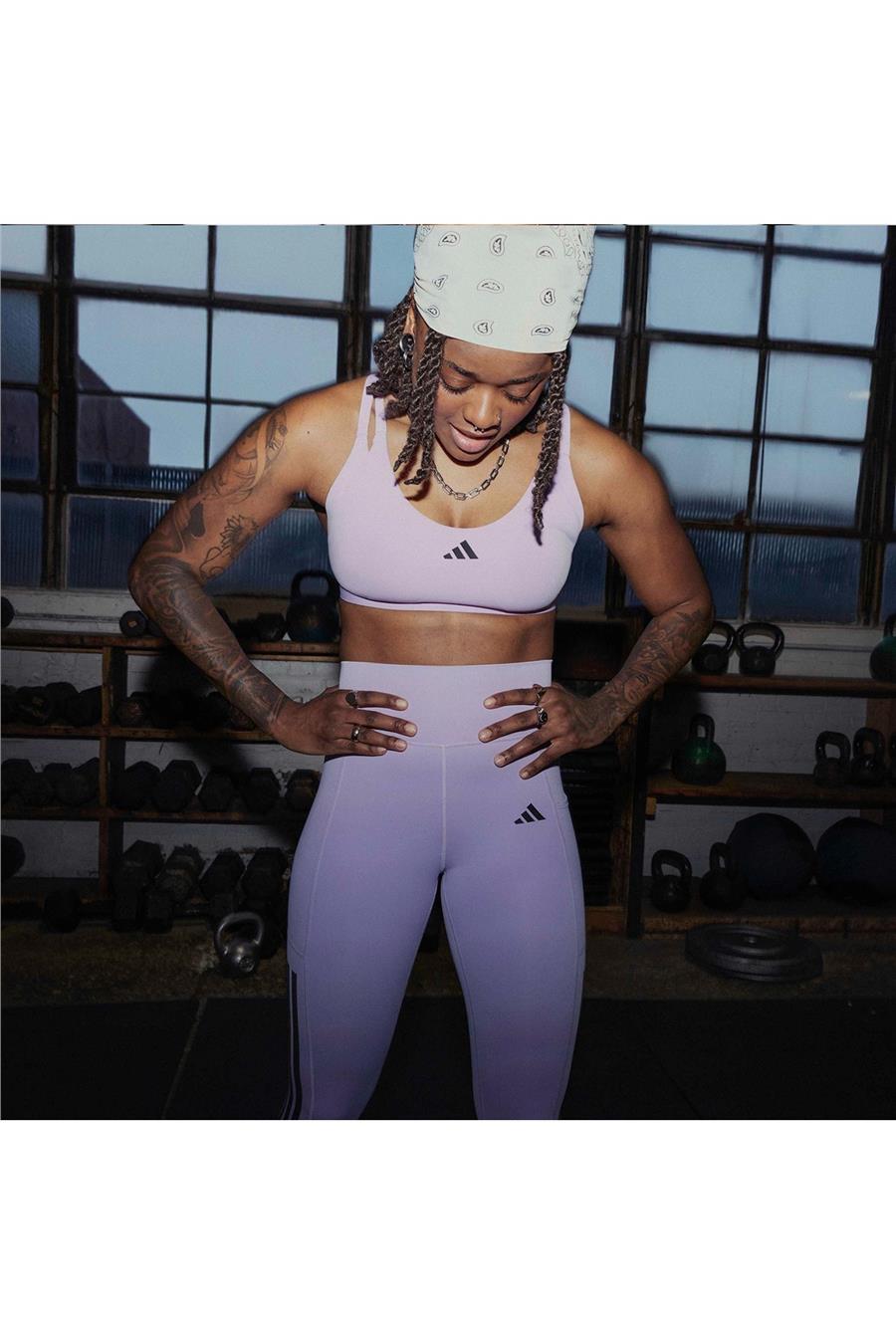 adidas Kadın  Mor  Sporcu Sütyeni AERIM LS STRNGT KA3794