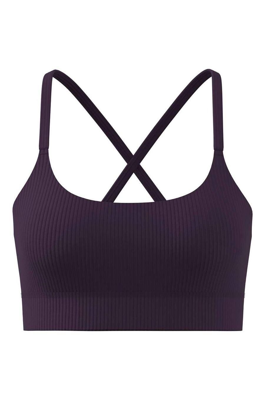 adidas Kadın  Mor  Sporcu Sütyeni ALL ME RIB LS JL5544