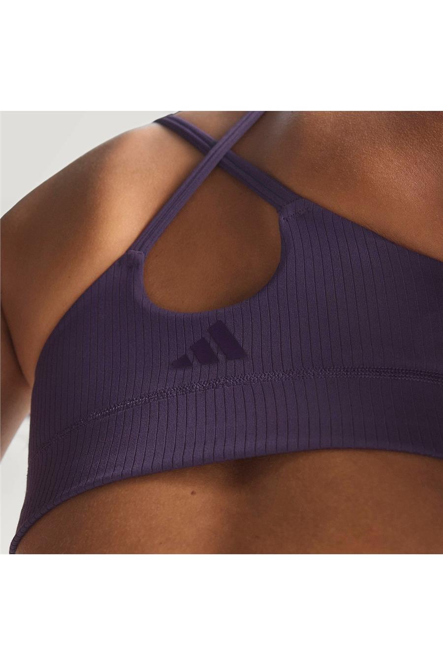 adidas Kadın  Mor  Sporcu Sütyeni ALL ME RIB LS JL5544