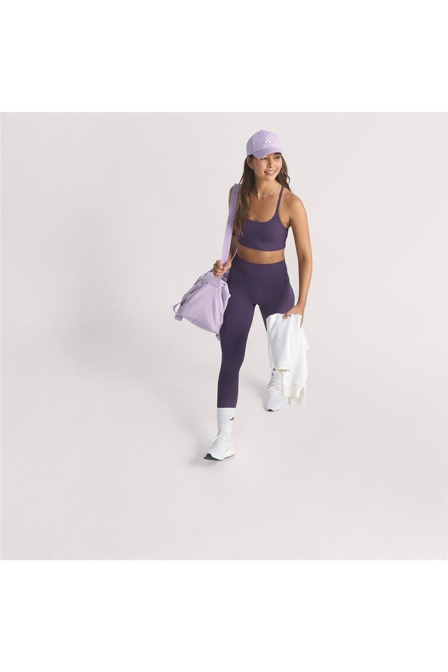 adidas Kadın  Mor  Sporcu Sütyeni ALL ME RIB LS JL5544