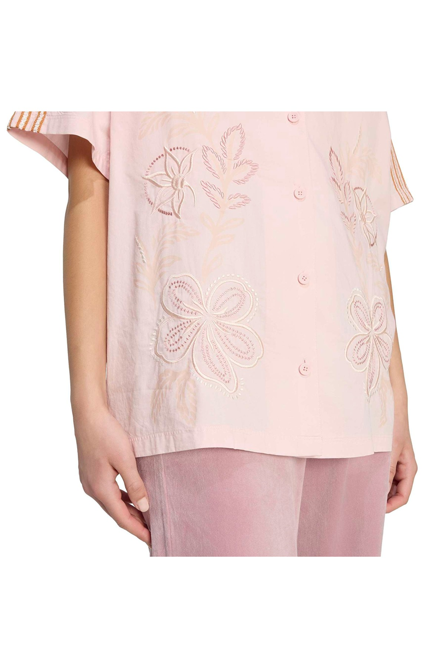 adidas Kadın  Pembe  T-shirt RESORT SHIRT KY3165