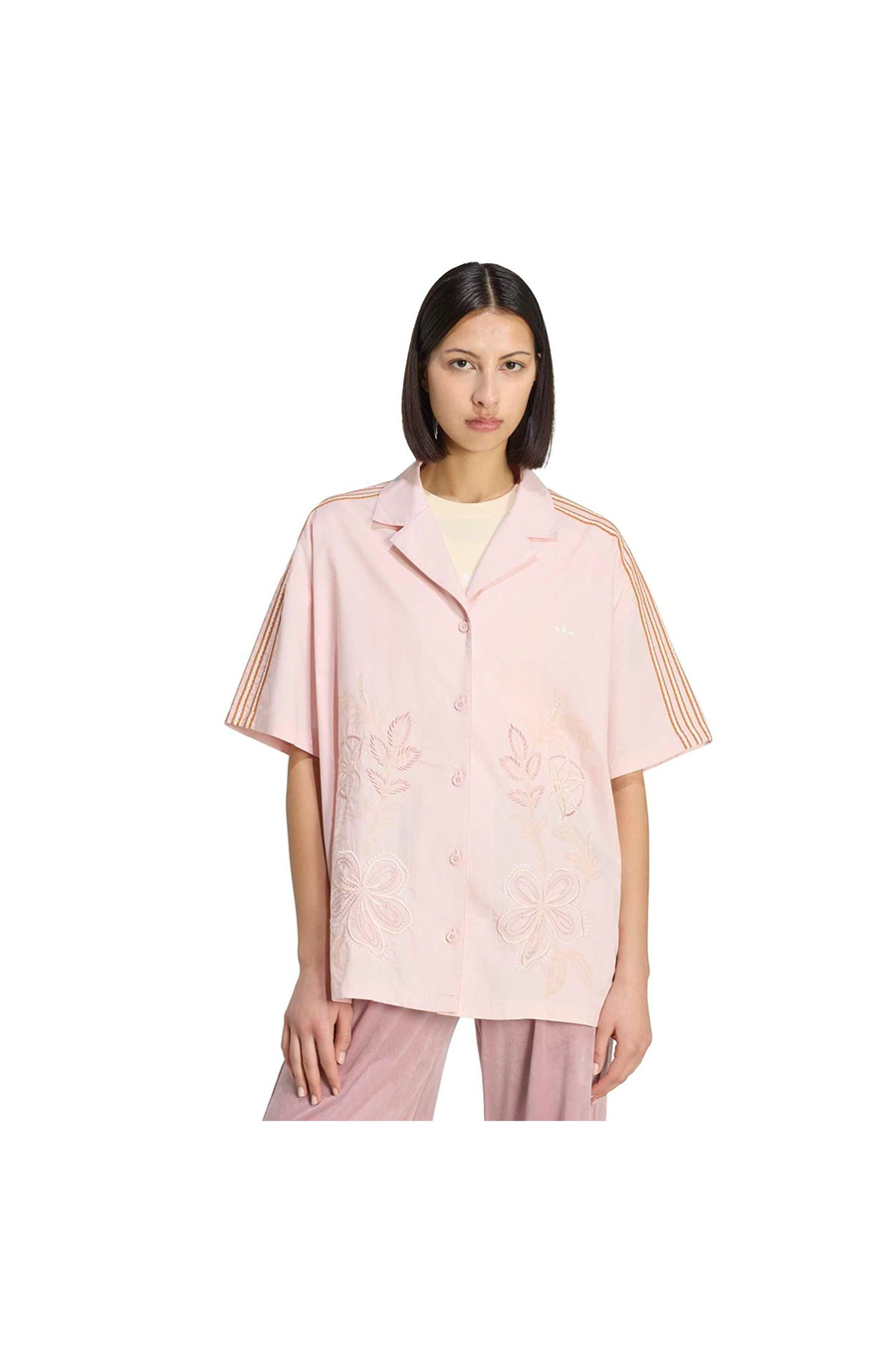 adidas Kadın  Pembe  T-shirt RESORT SHIRT KY3165
