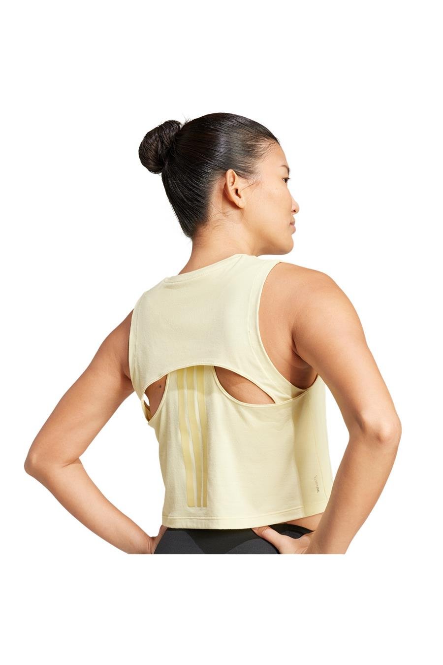 adidas Kadın  Sarı  Atlet BOXY TANK 3S Sarı JG6182