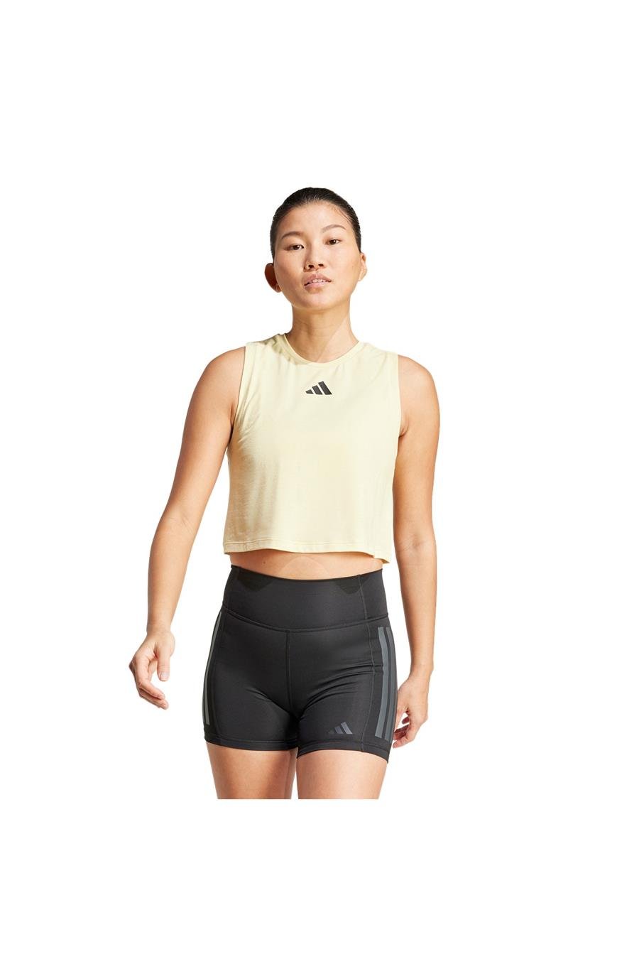 adidas Kadın  Sarı  Atlet BOXY TANK 3S Sarı JG6182