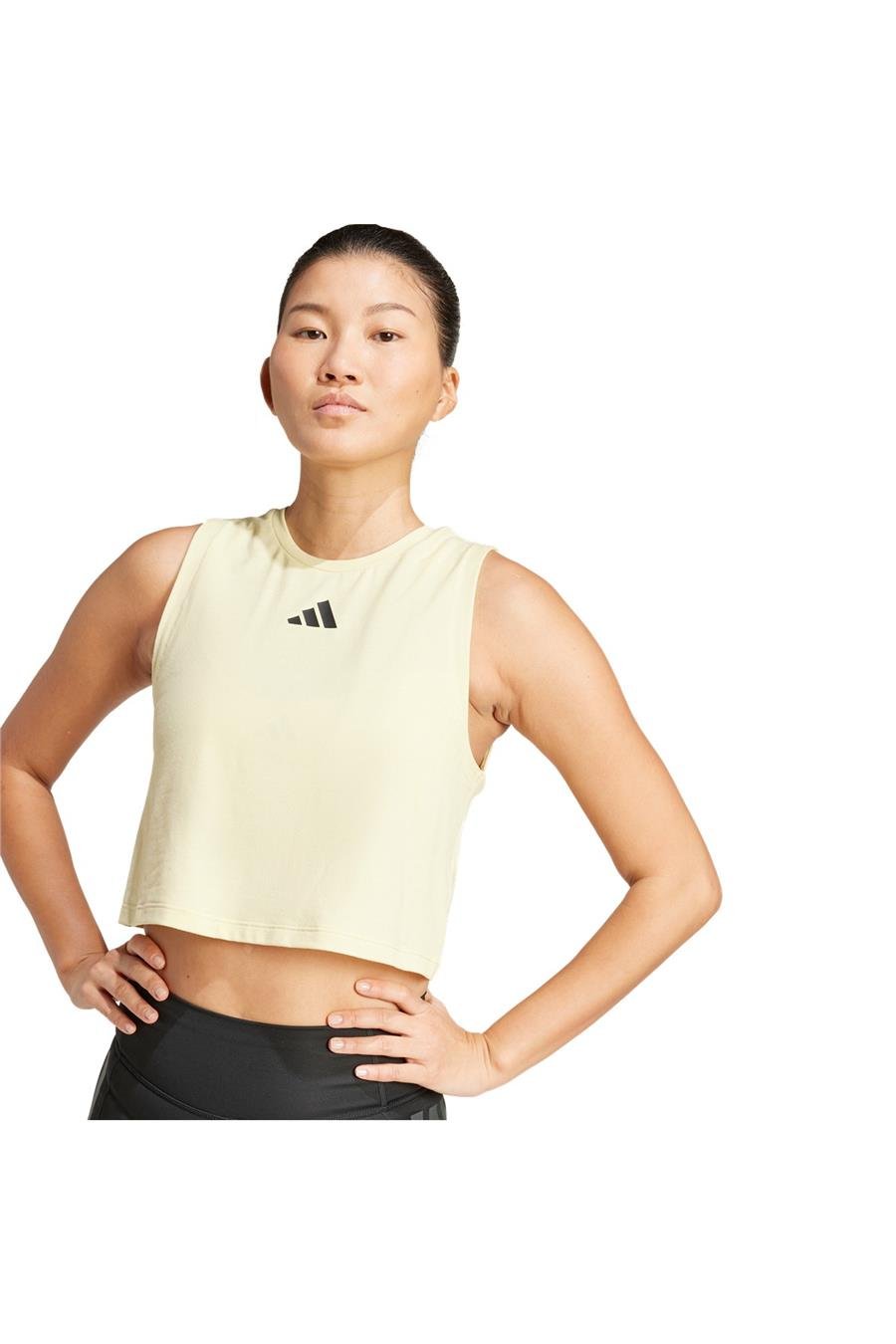 adidas Kadın  Sarı  Atlet BOXY TANK 3S Sarı JG6182