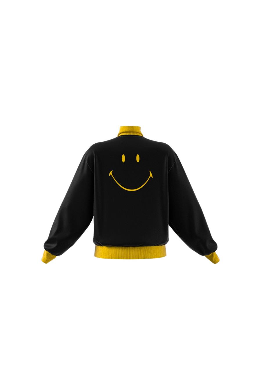 adidas Kadın  Siyah  Ceket SMILEY TRACKTOP JD2736