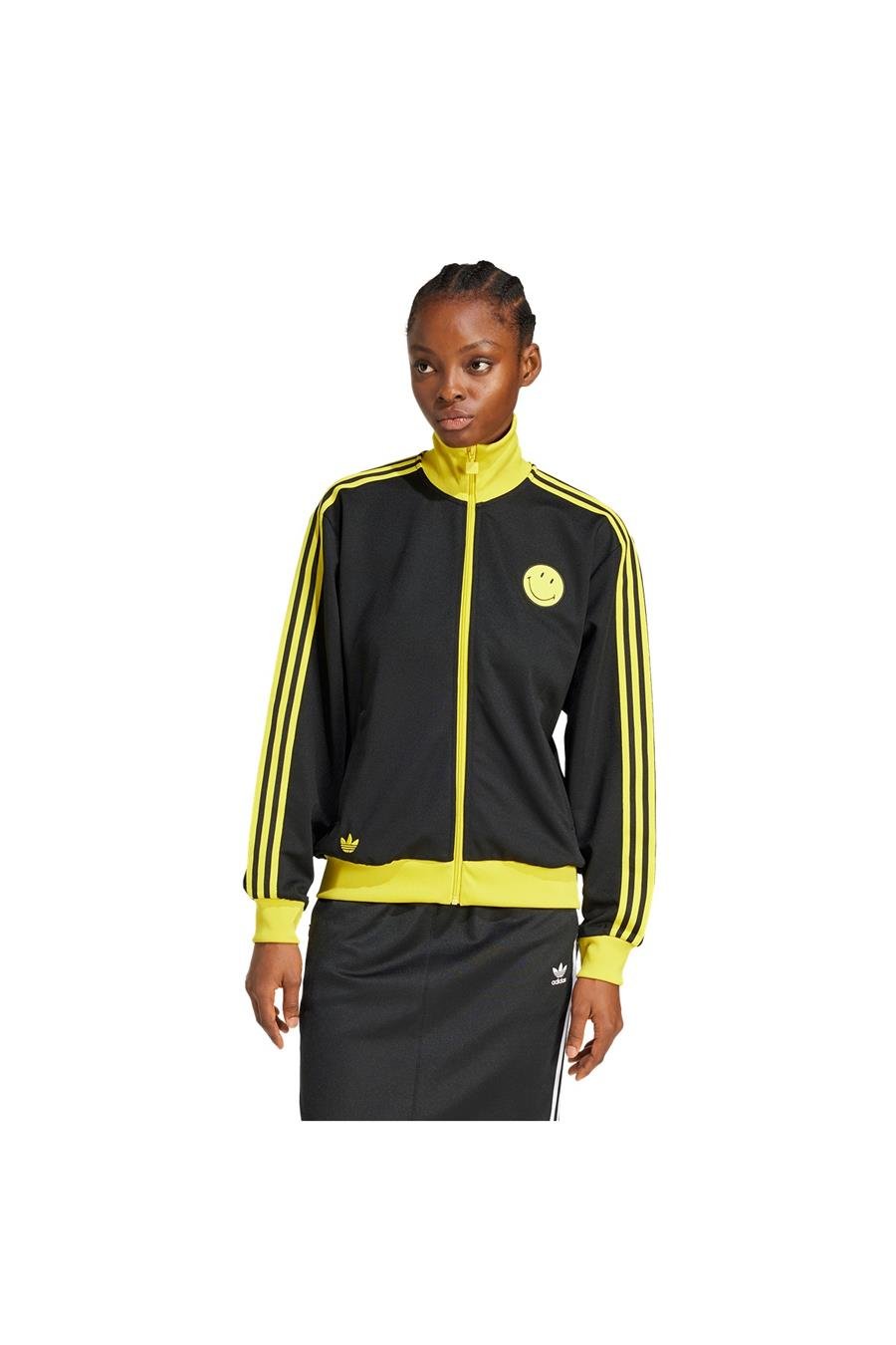 adidas Kadın  Siyah  Ceket SMILEY TRACKTOP JD2736