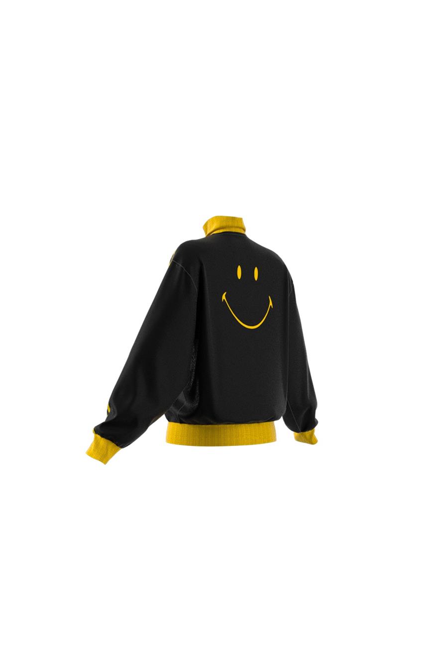 adidas Kadın  Siyah  Ceket SMILEY TRACKTOP JD2736