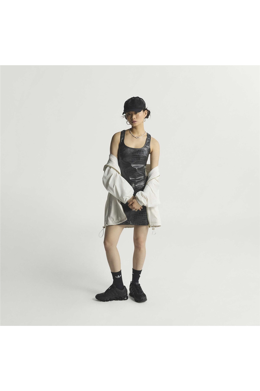 adidas  Kadın Siyah  Gömlek PLEATHER CORSET KE5041