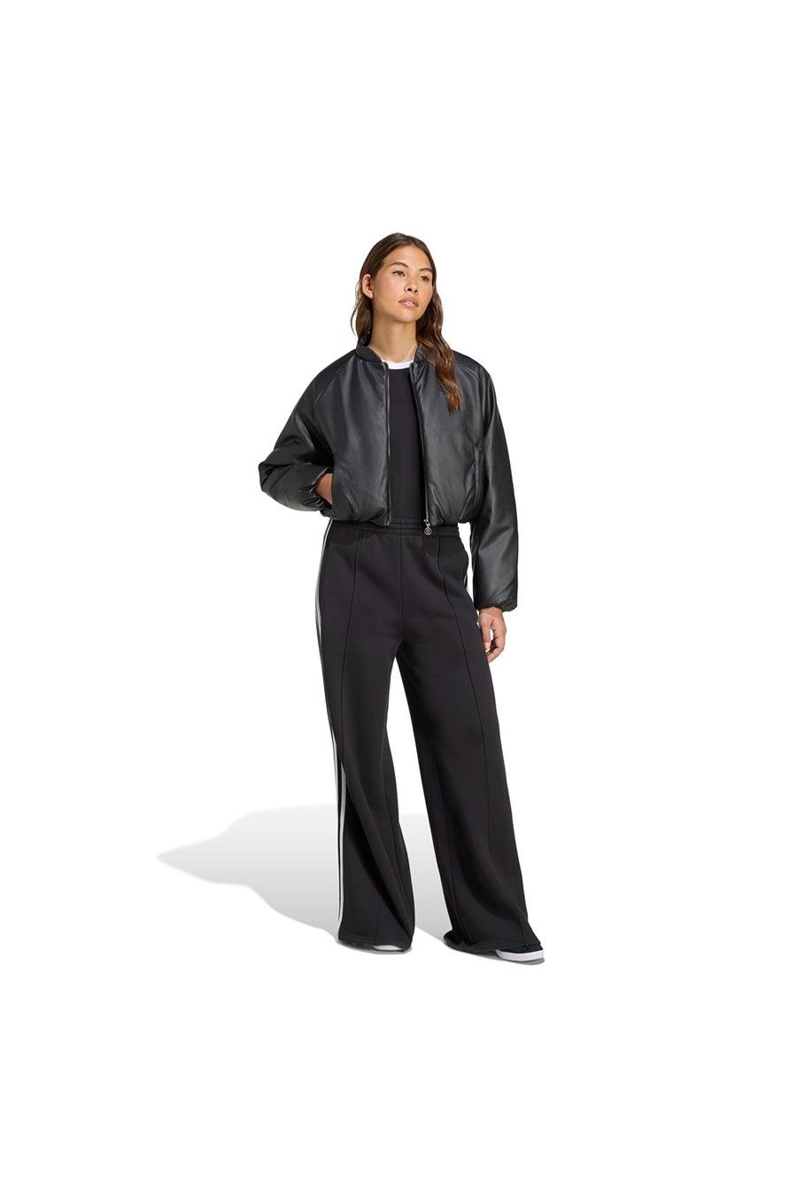 adidas Kadın  Siyah  Mont PLEATHER BOMBER JX5332