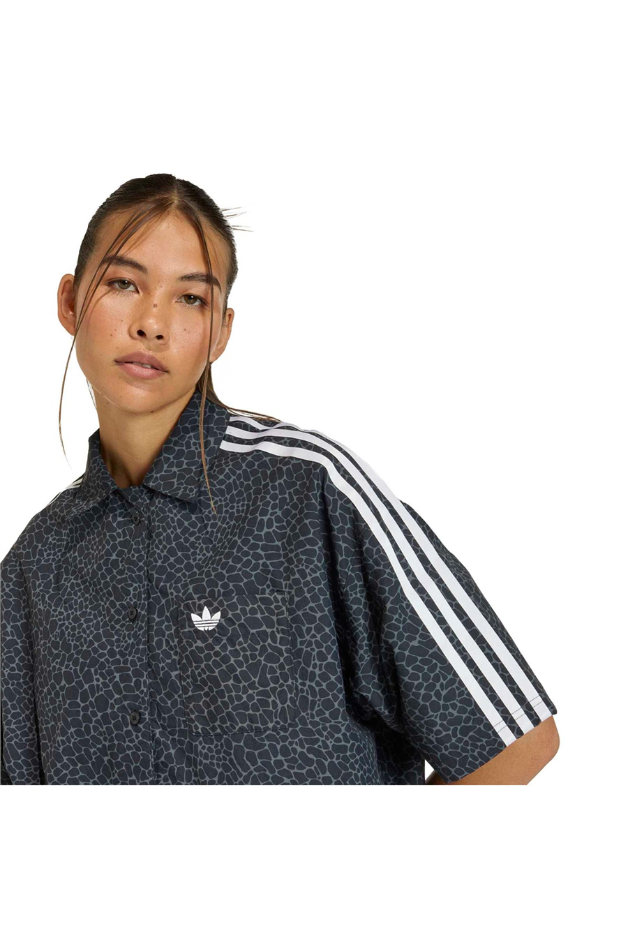 adidas Kadın  Siyah  T-shirt AOP SS SHIRT KD2828