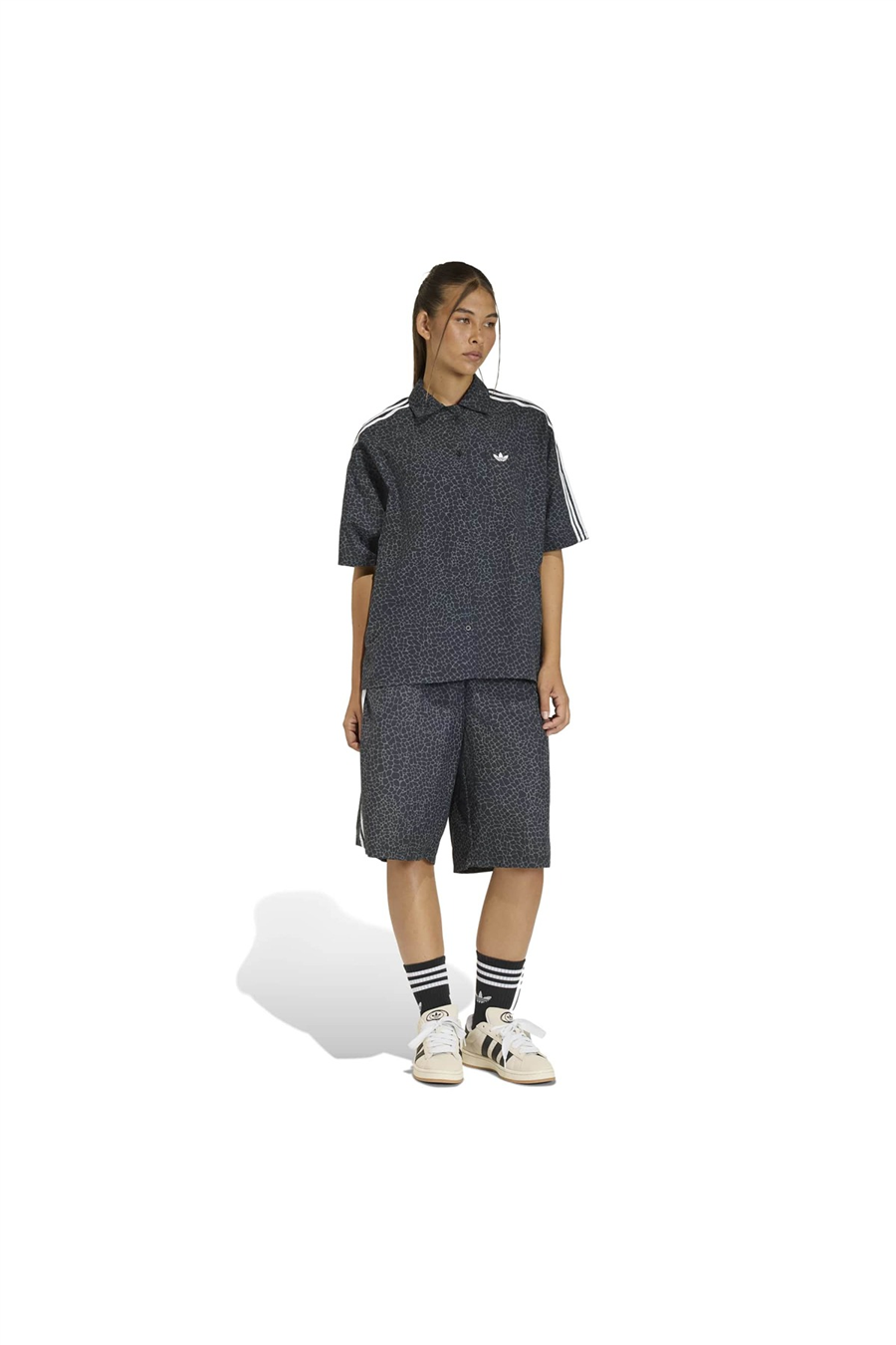 adidas Kadın  Siyah  T-shirt AOP SS SHIRT KD2828