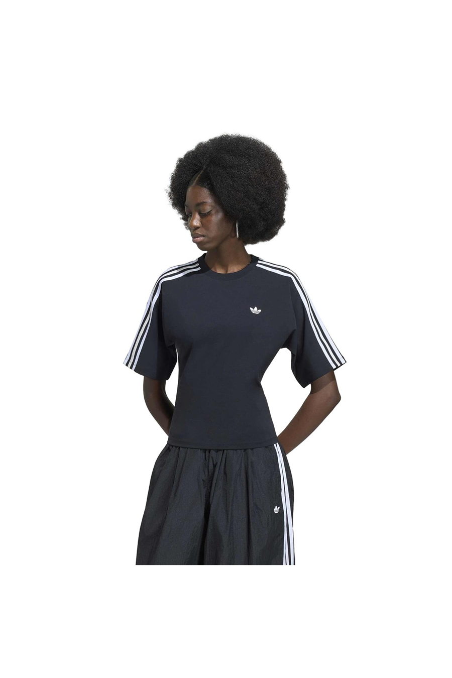 adidas  Kadın Siyah  T-shirt SLIM SS TEE KY5091