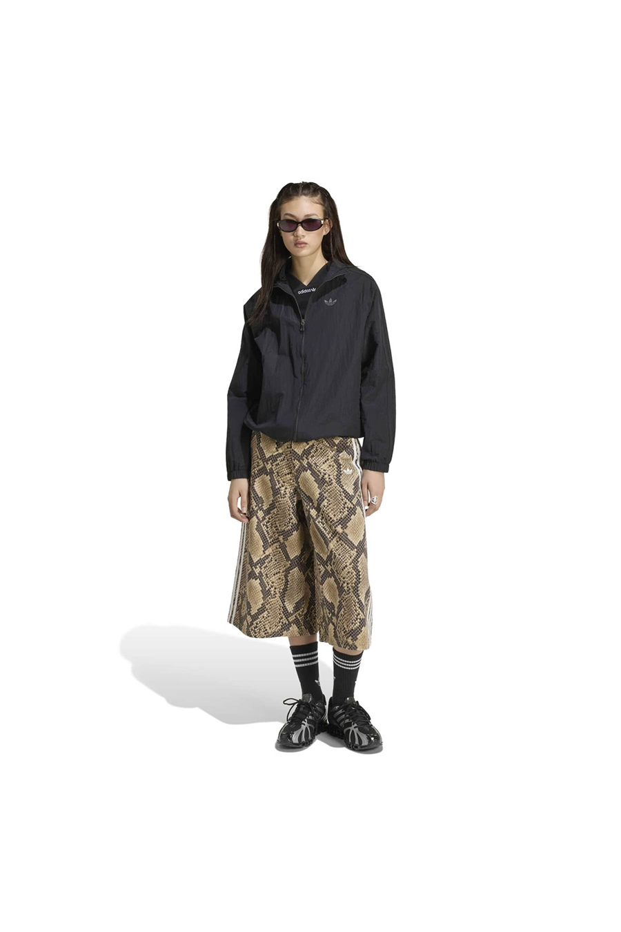 adidas Kadın Şort SNAKE PRINT DENIM BERMUDA SHORTS KX1899