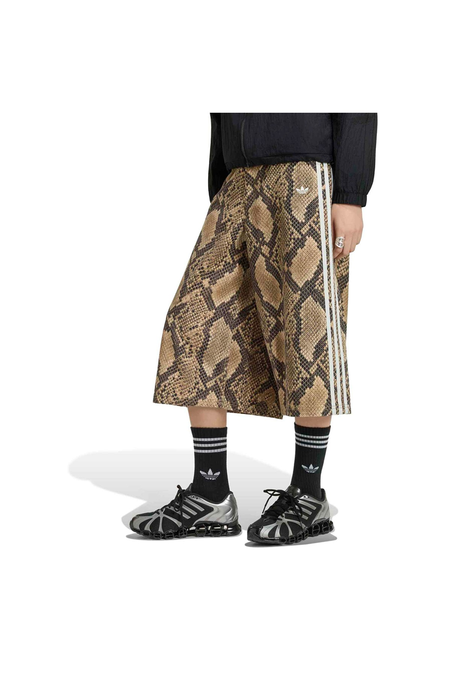adidas Kadın Şort SNAKE PRINT DENIM BERMUDA SHORTS KX1899