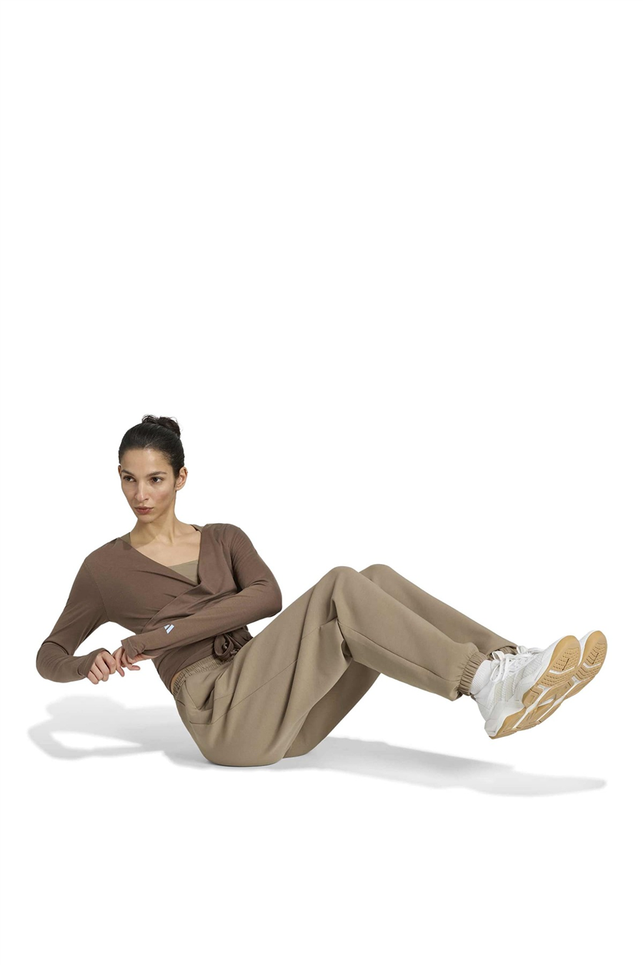 adidas Kadın Sweatshirt 3-STRIPES STUDIO SOFT BALLET WRAP TOP KY1960