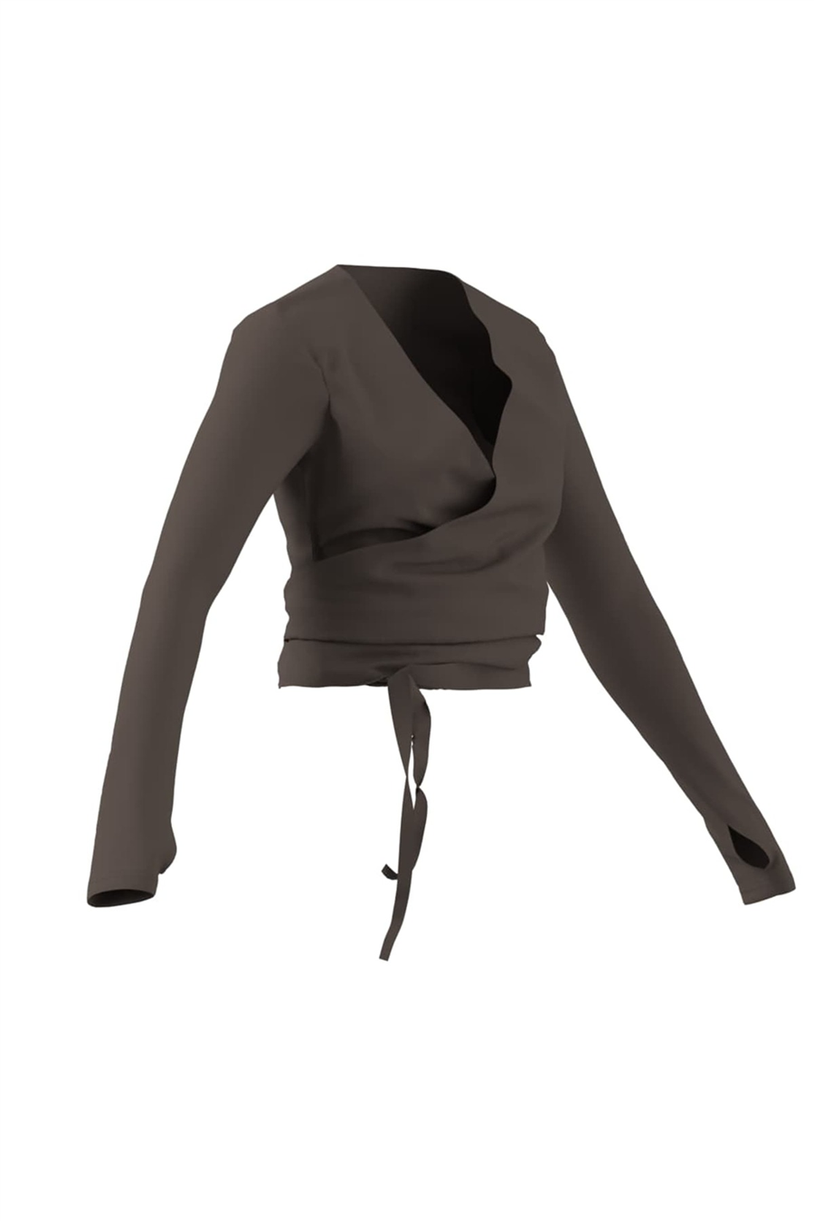 adidas Kadın Sweatshirt 3-STRIPES STUDIO SOFT BALLET WRAP TOP KY1960