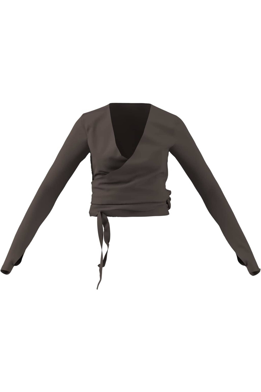 adidas Kadın Sweatshirt 3-STRIPES STUDIO SOFT BALLET WRAP TOP KY1960