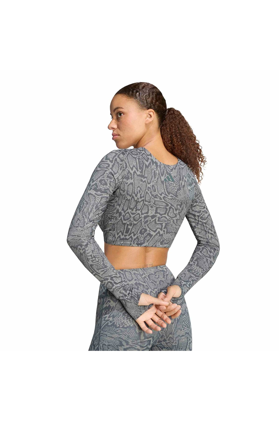 adidas Kadın Sweatshirt PrimeLft LS AOP KT4023
