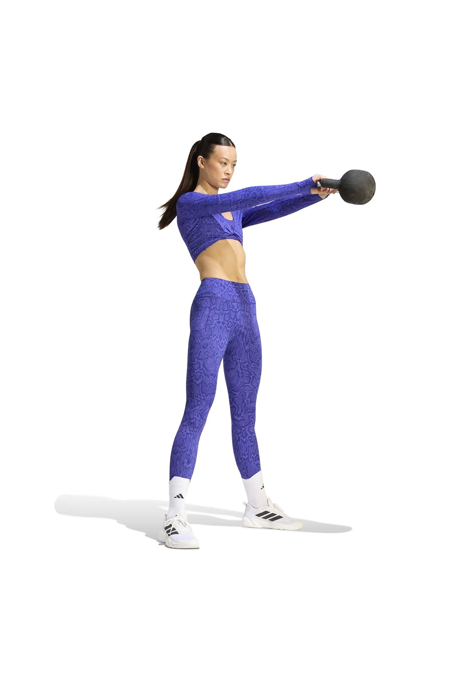 adidas Kadın Sweatshirt PrimeLft LS AOP KT4022