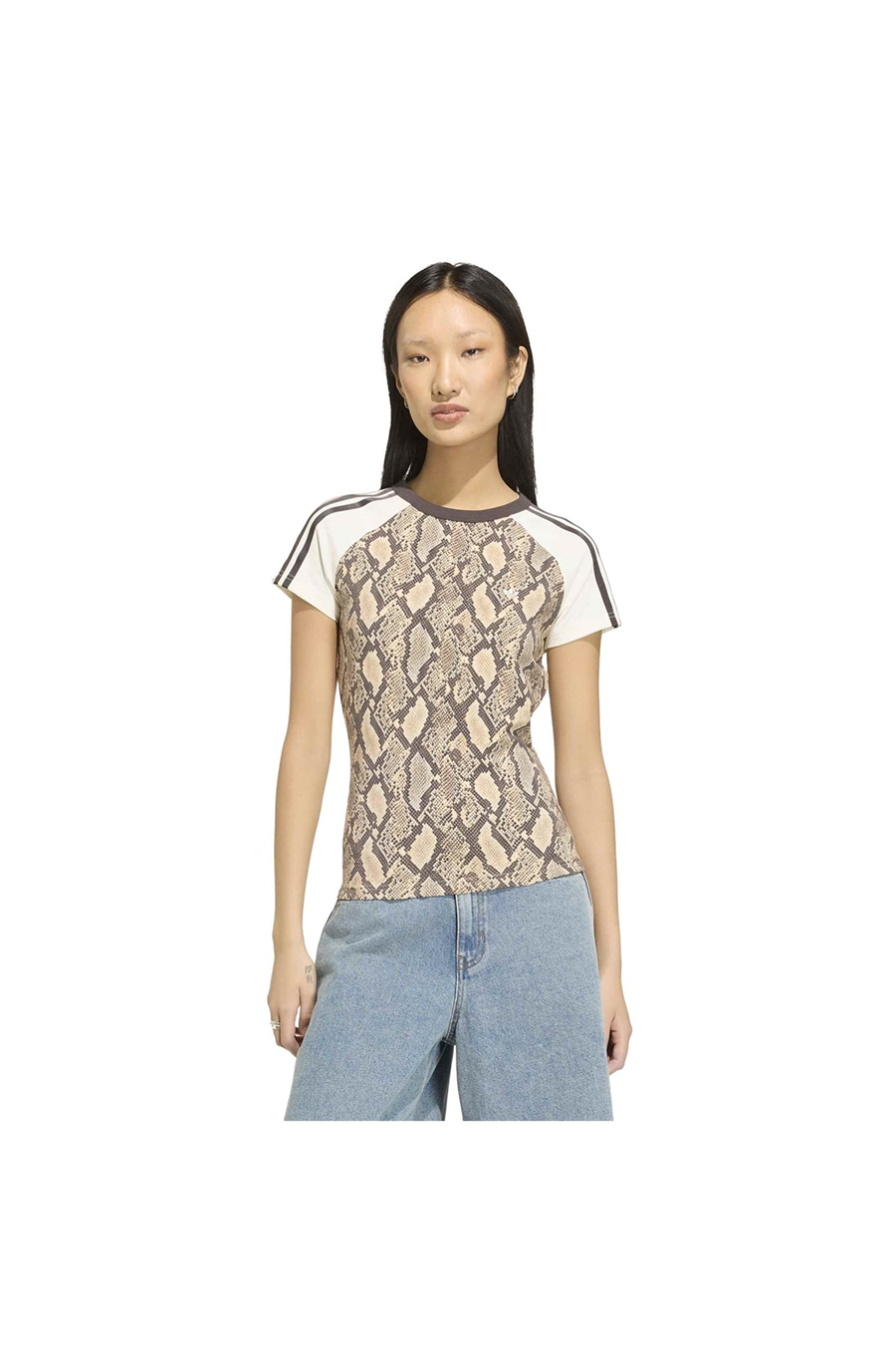 adidas Kadın T-shirt SNAKE PRINT CALI TEE KX1888