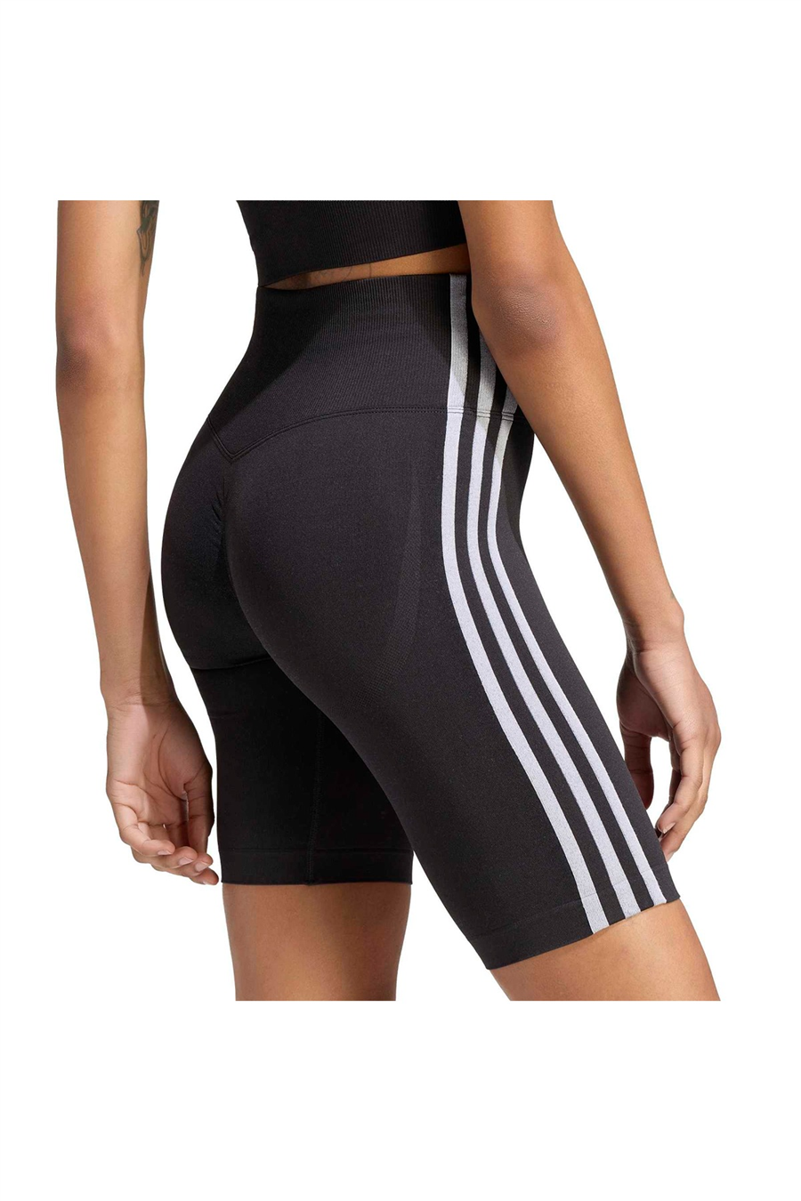 adidas Kadın Tayt ESSENTIALS 3 STRIPES SEAMLESS SHORTS 5 INCH KZ4126