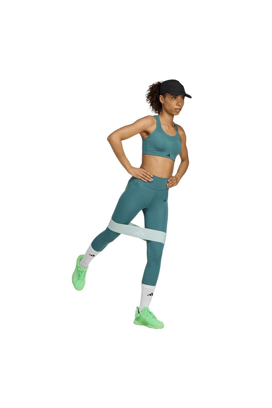 adidas Kadın  Yeşil  Sporcu Sütyeni TLRDIM HS BRA JX8844