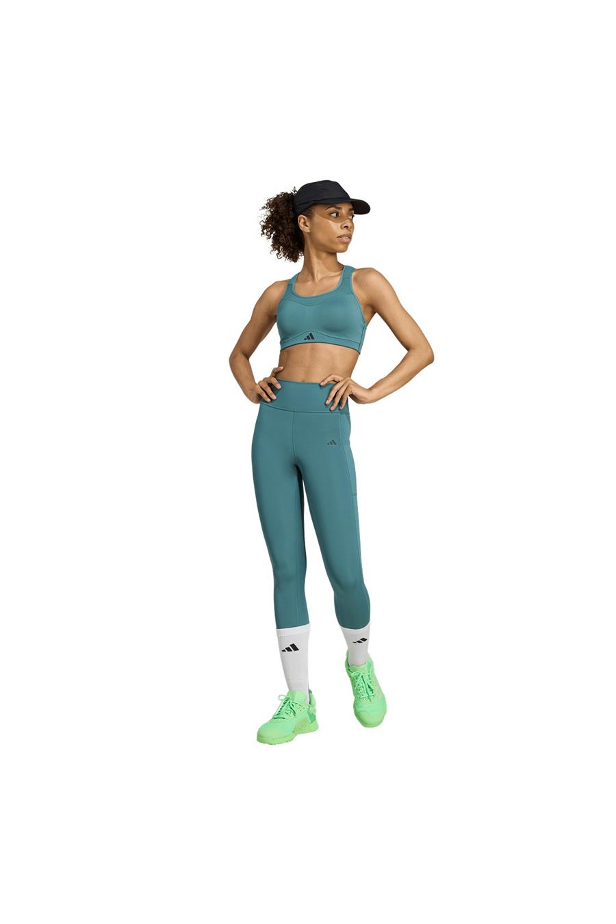 adidas Kadın  Yeşil  Sporcu Sütyeni TLRDIM HS BRA JX8844