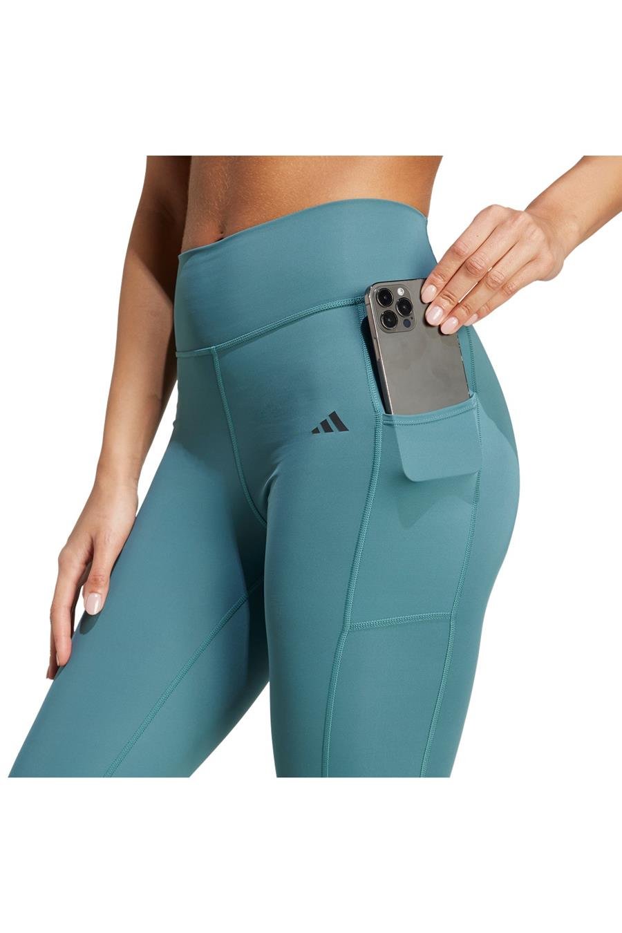 adidas Kadın  Yeşil  Tayt OPT ST HR 7/8 L JW7610