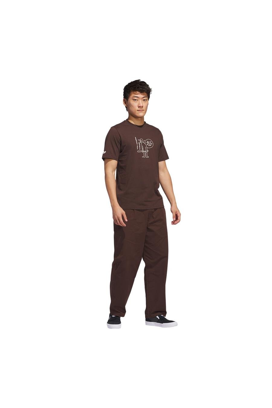 adidas Kahverengi Erkek   T-Shirt SHMOO G TEE 3 JC7651