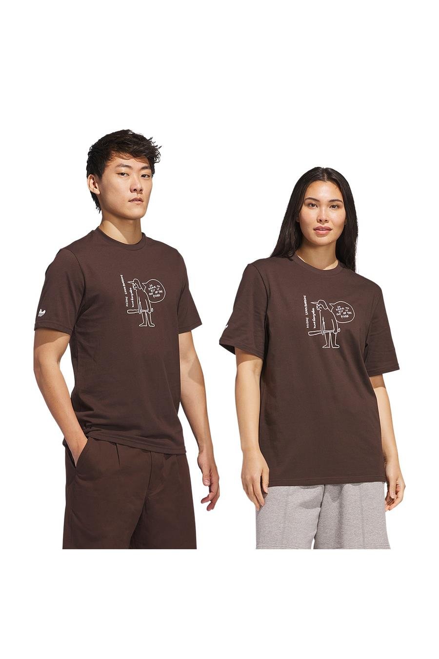 adidas Kahverengi Erkek   T-Shirt SHMOO G TEE 3 JC7651