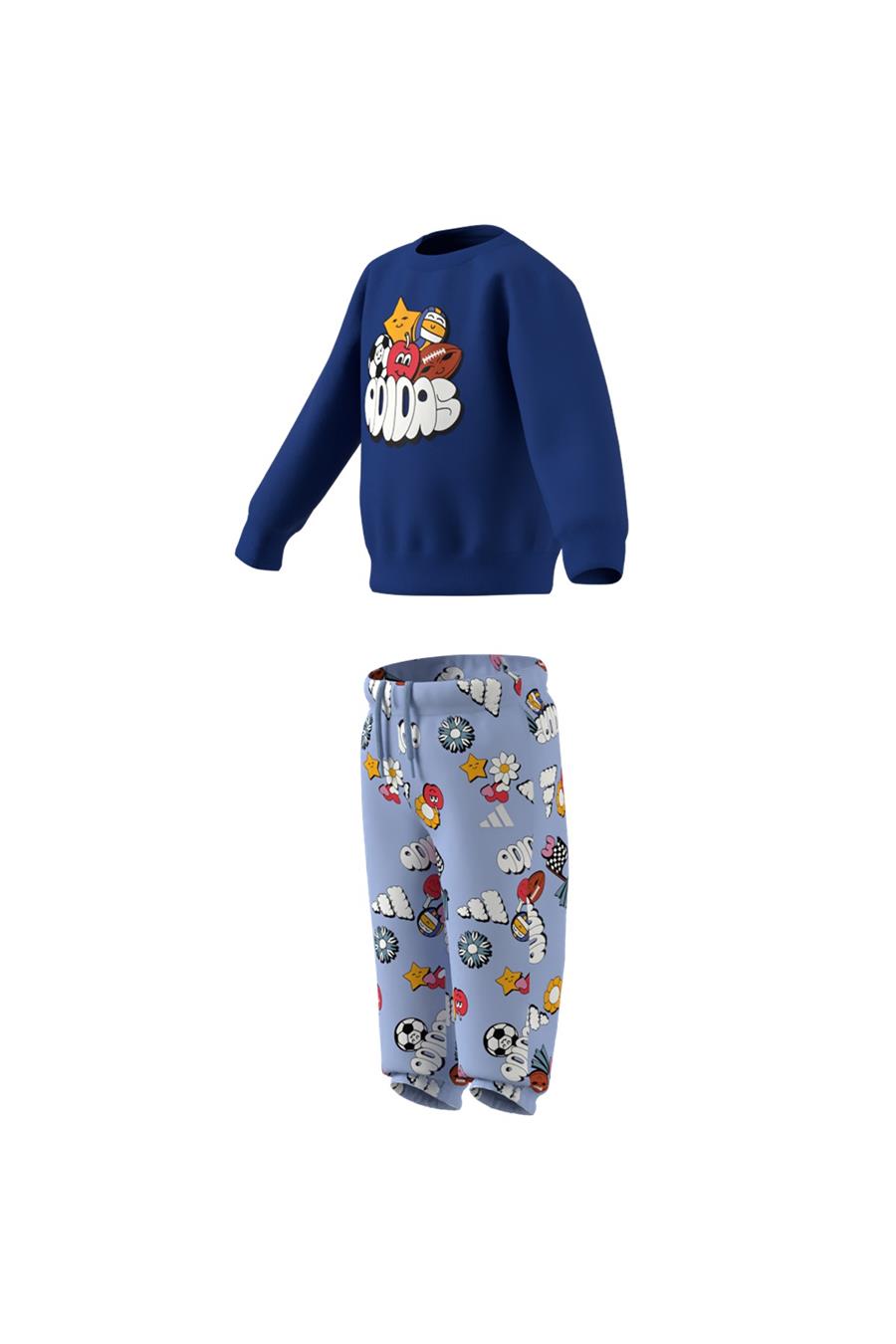 adidas Mavi  Bebek  Eşofman I FUN AOP JOG JI6236 Mavi  Bebek  Eşofman I FUN AOP JOG JI6236