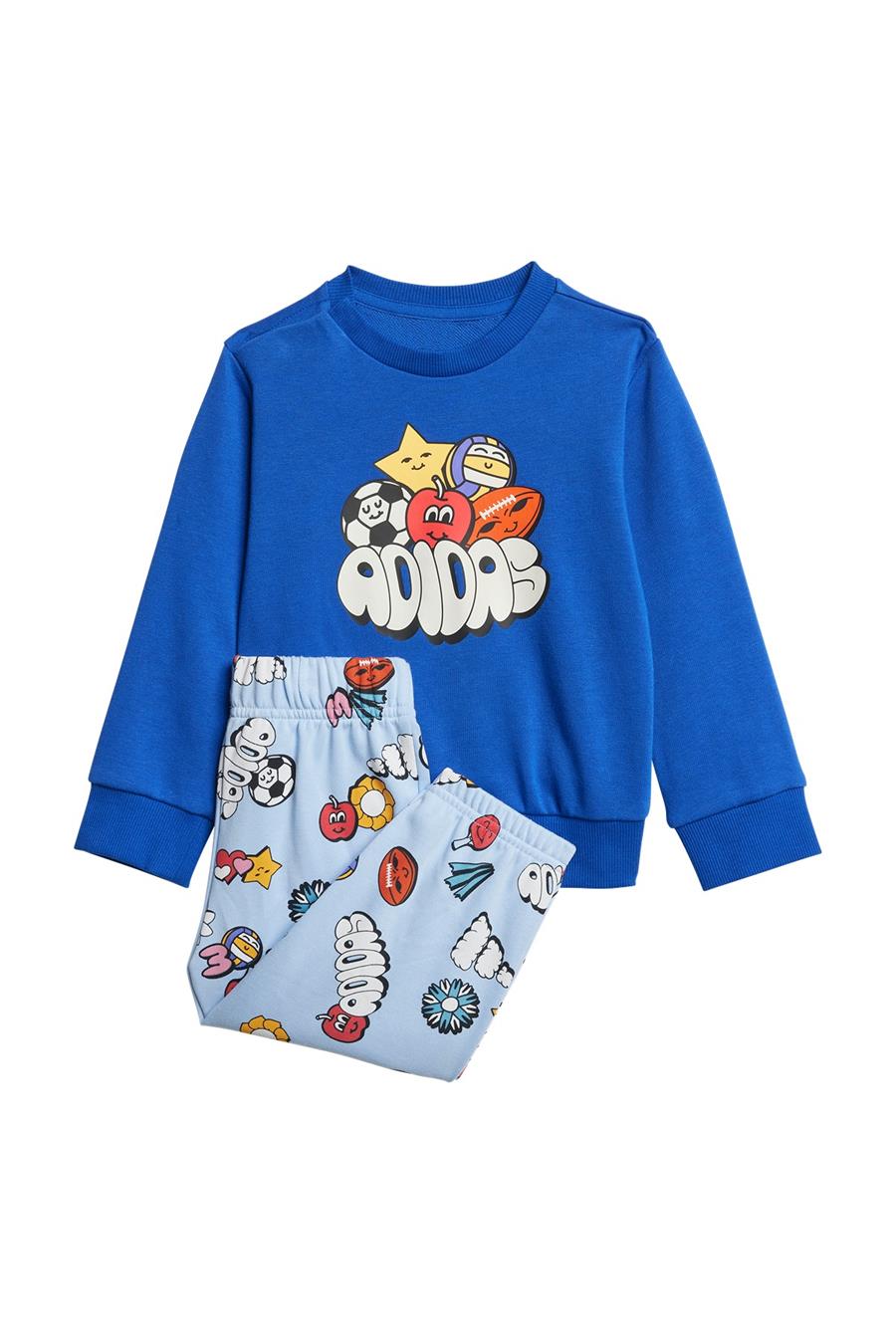 adidas Mavi  Bebek  Eşofman I FUN AOP JOG JI6236 Mavi  Bebek  Eşofman I FUN AOP JOG JI6236