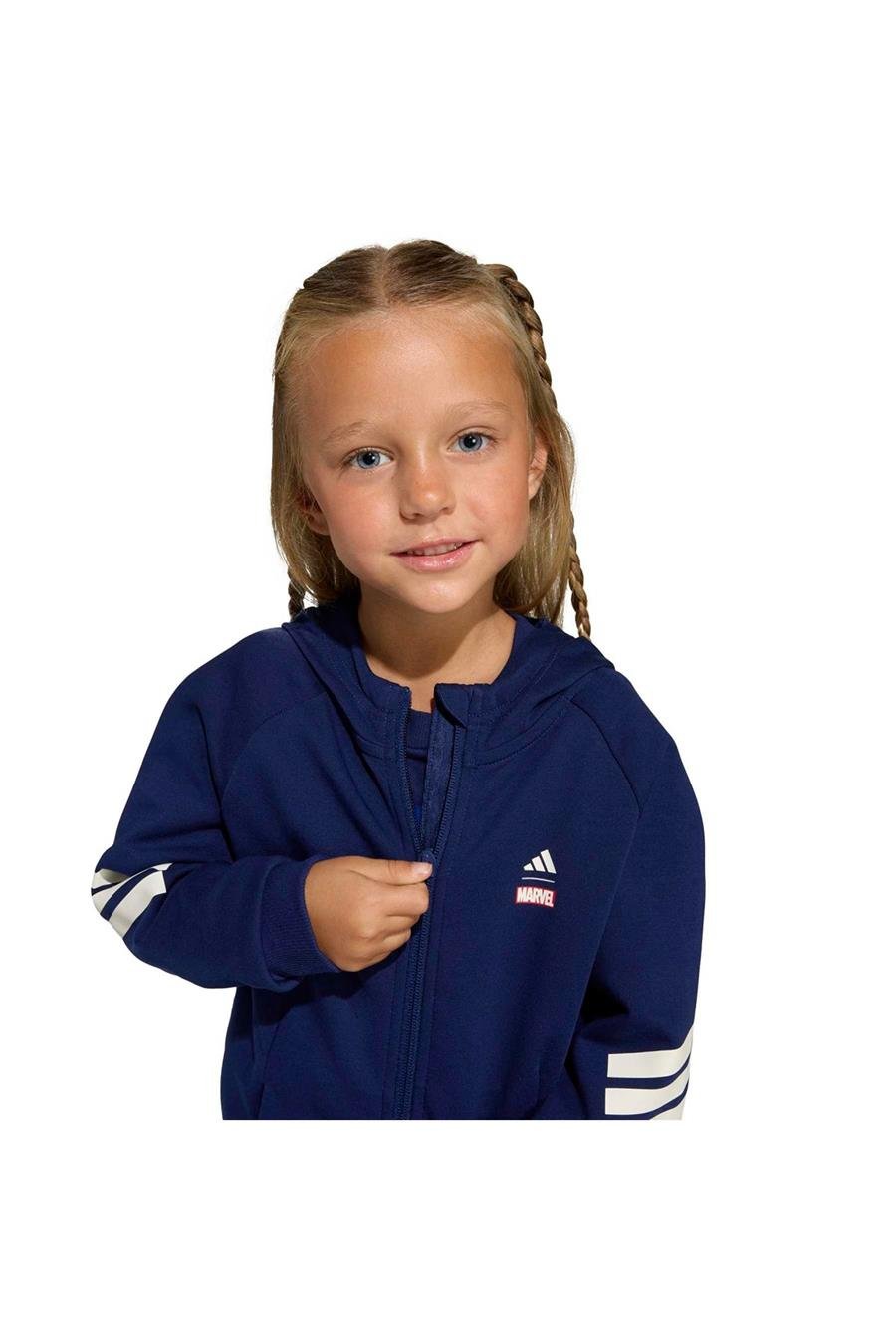 adidas Mavi  Çocuk  Ceket LK MRVL SM TT JZ3571