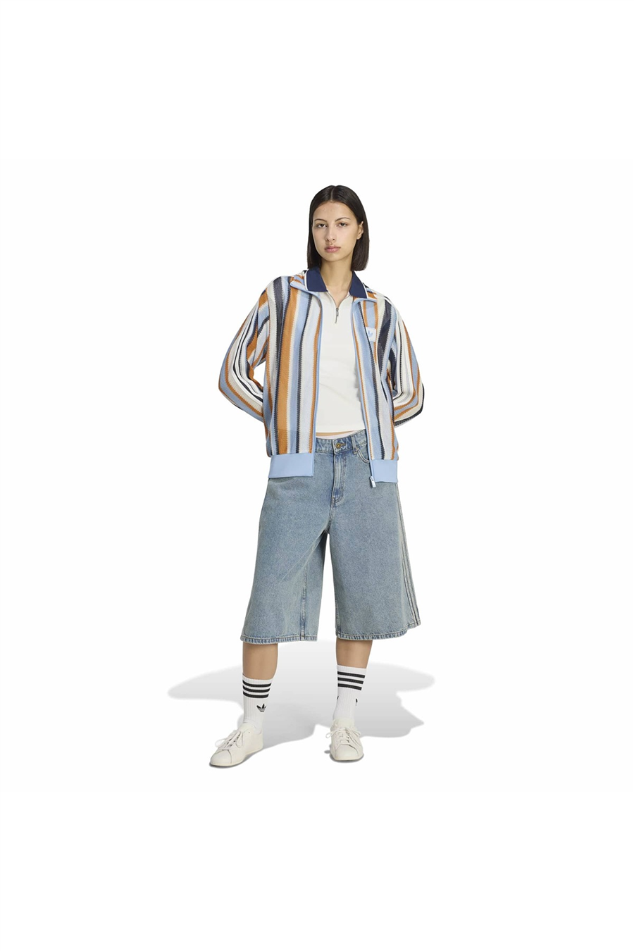 adidas Mavi  Kadın  Ceket KNIT FB TT KX9473