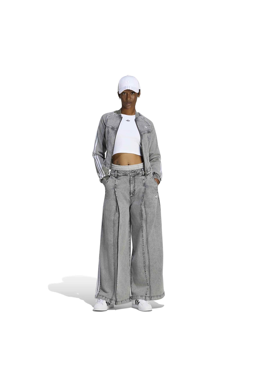 adidas Mavi  Kadın  Eşofman Altı DENIM WL PANTS LF3777