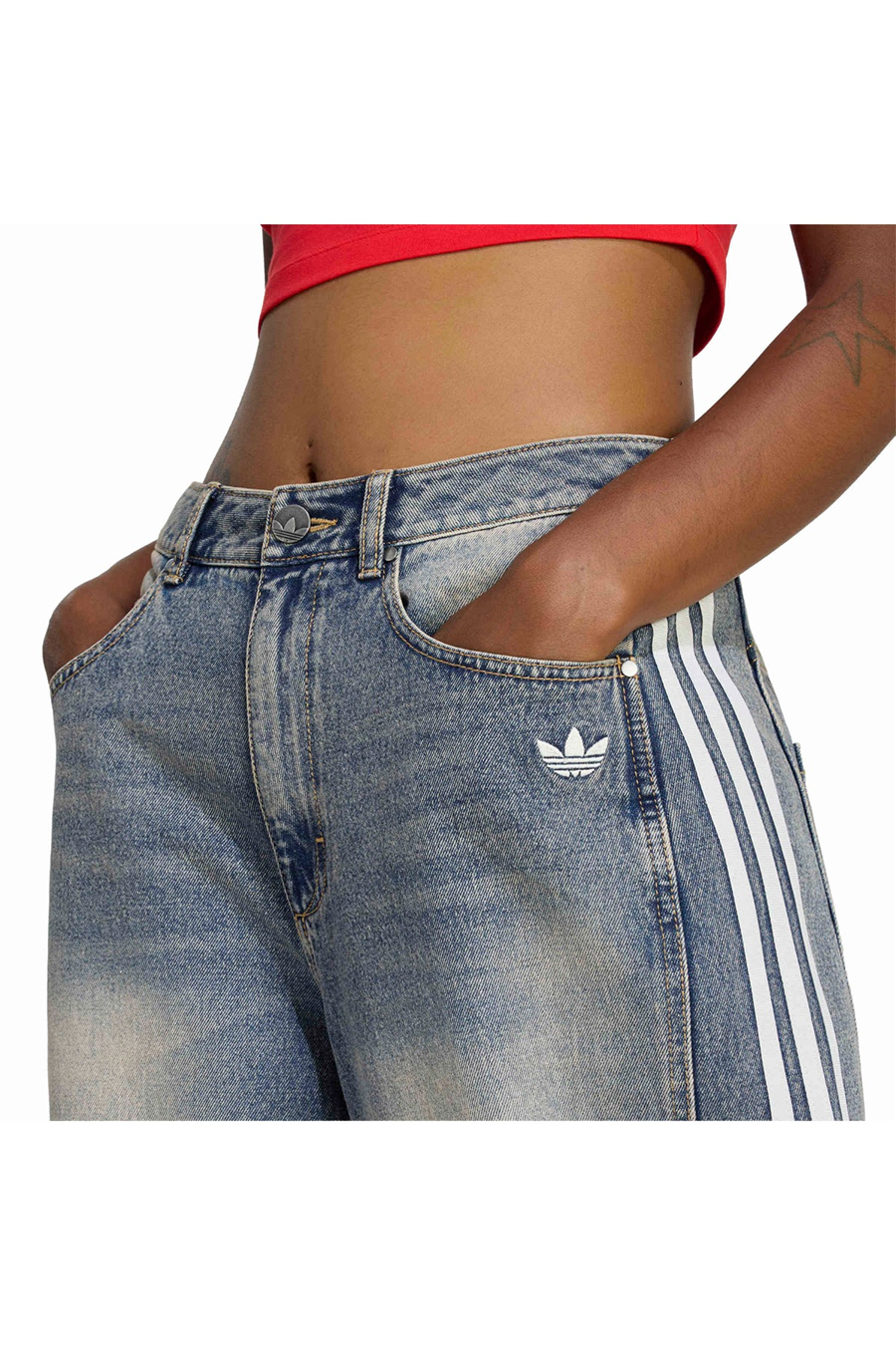 adidas Mavi  Kadın  Kot Pantolon DENIM BARREL LE8303