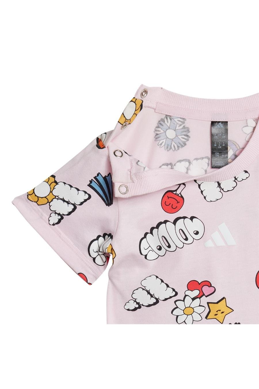 adidas Pembe  Bebek  Eşofman I  FUN AOP SET JI6235 Pembe  Bebek  Eşofman I  FUN AOP SET JI6235