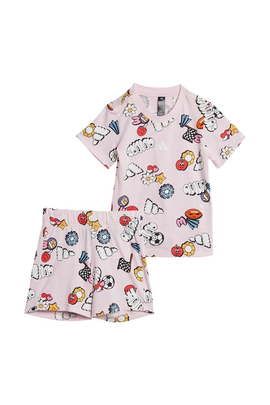 adidas Pembe  Bebek  Eşofman I  FUN AOP SET JI6235 Pembe  Bebek  Eşofman I  FUN AOP SET JI6235