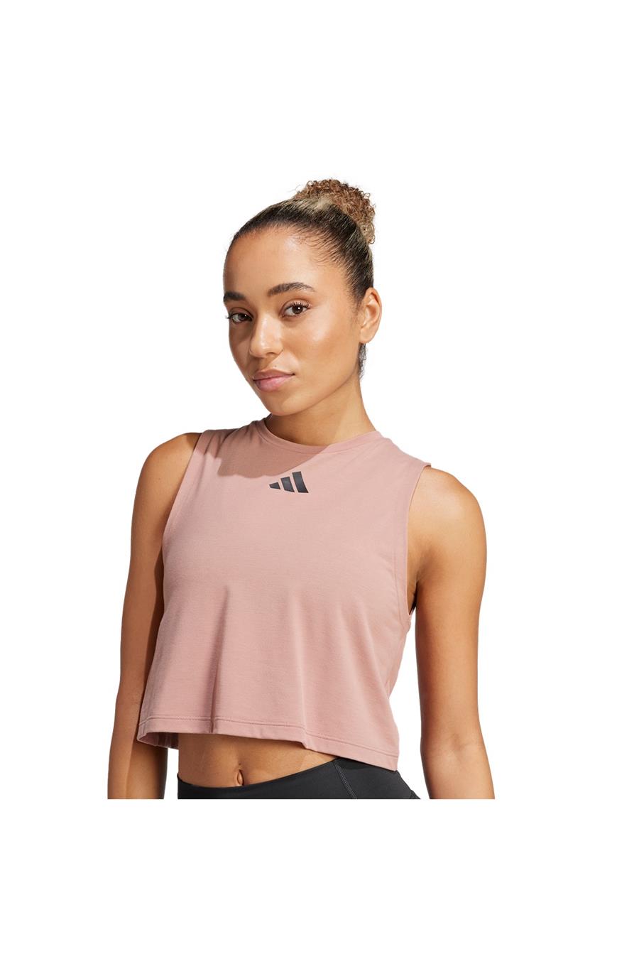 adidas Pembe Kadın   Atlet BOXY TANK 3S JJ3494